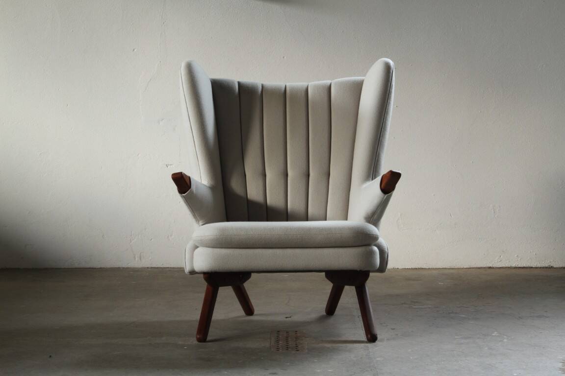 Pair of vintage Svend Skipper “Model 91” lounge chairs, Denmark, 1960s