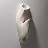 Applique "Coral 1" en grès blanc