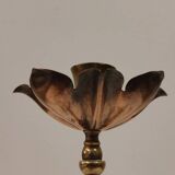 Brass and copper candlestick by Was Benson 1900