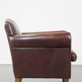 Cleanly finished sheepskin armchair made of sheepskin