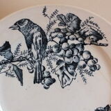 3 Flat plates in Iron Earth HB Choisy bird décor