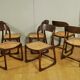 6 chairs canned Baumann 1960