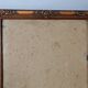 Old square frame 27x27 foliage 24x24 cm gilded stucco wood + glass SB113