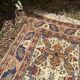 Vintage Oriental Handwoven Wool Caucasian Boho Chic Persian Rug 150x89