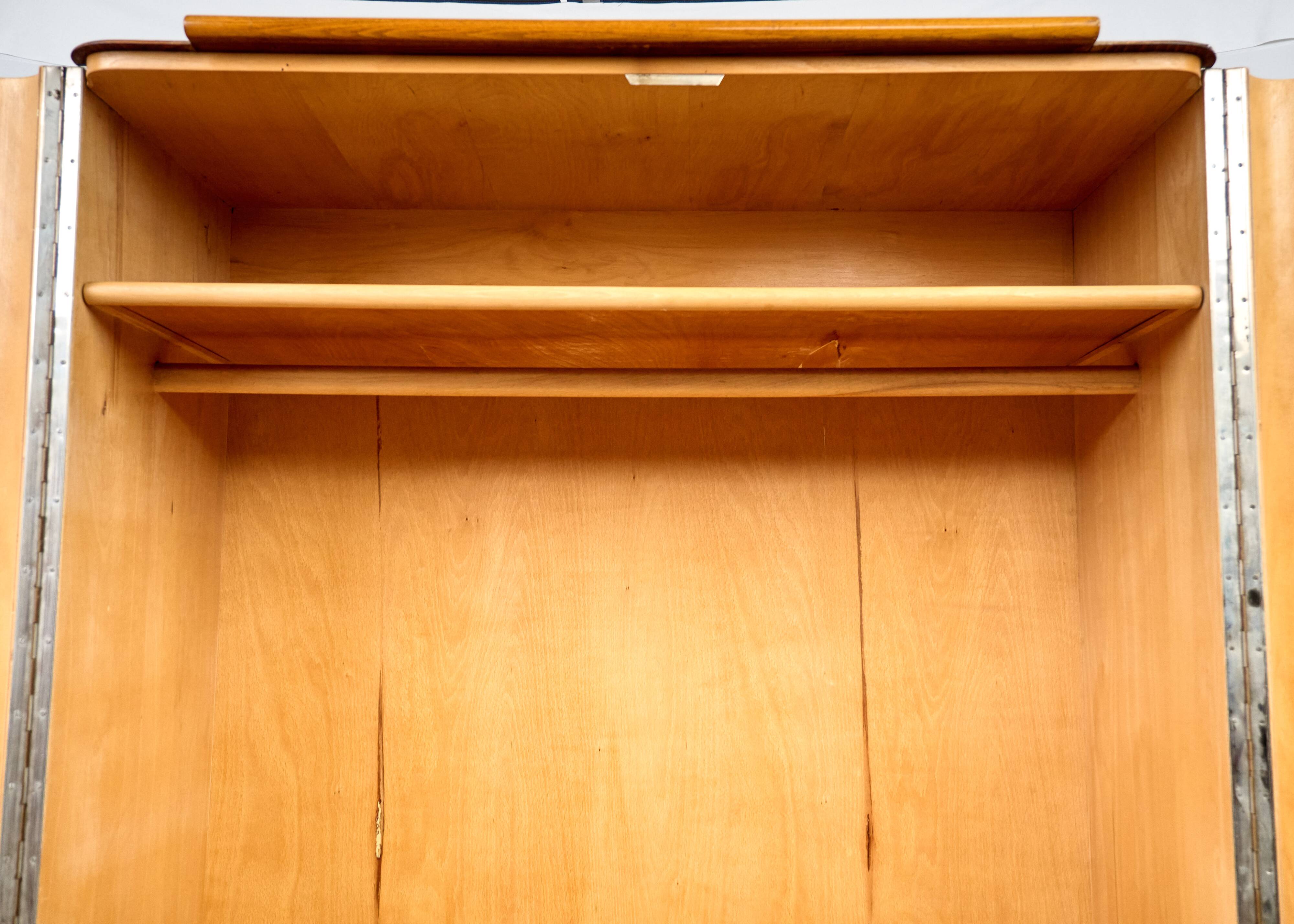 Art Déco Wardrobe by Jindřich Halabala, 1960s, Czechoslovakia