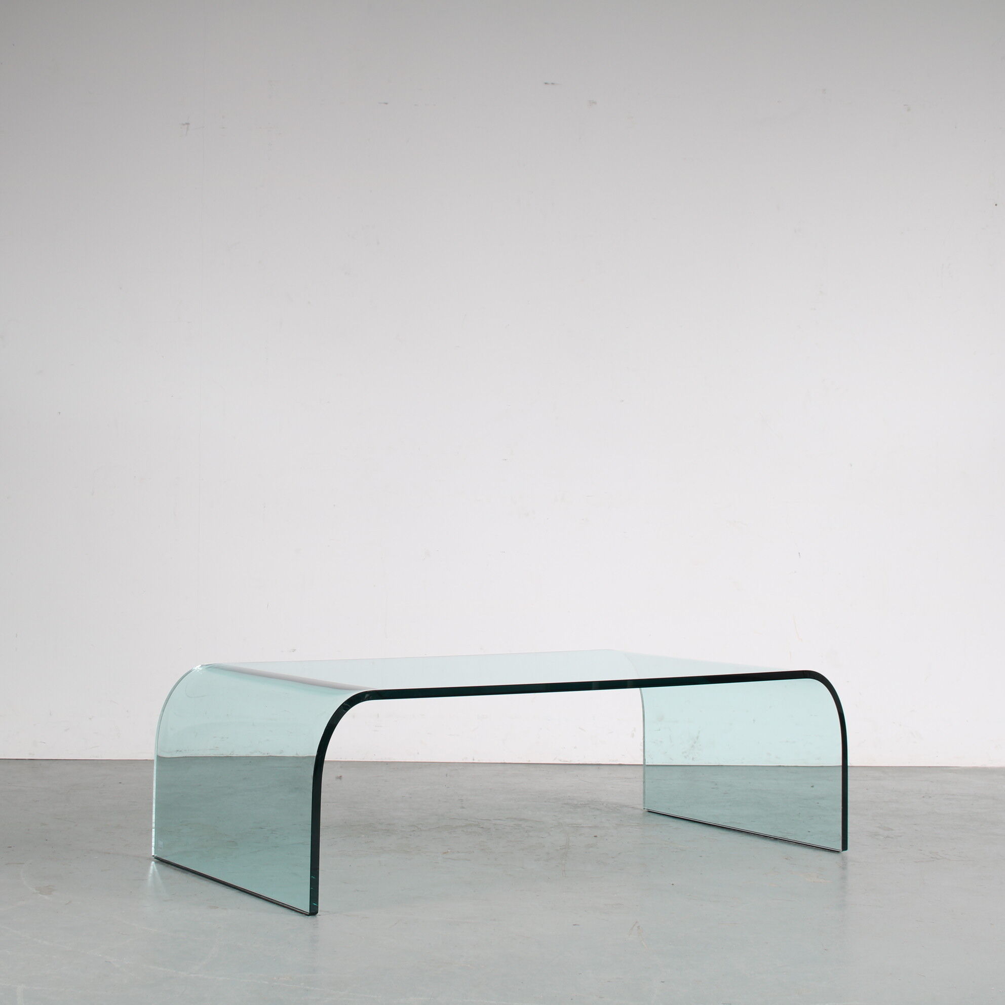 Table basse « Waterfall » des années 1970 par Angelo Cortesi pour Fiam, Italie