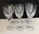 Set of 6 Saint Louis cut crystal port glasses