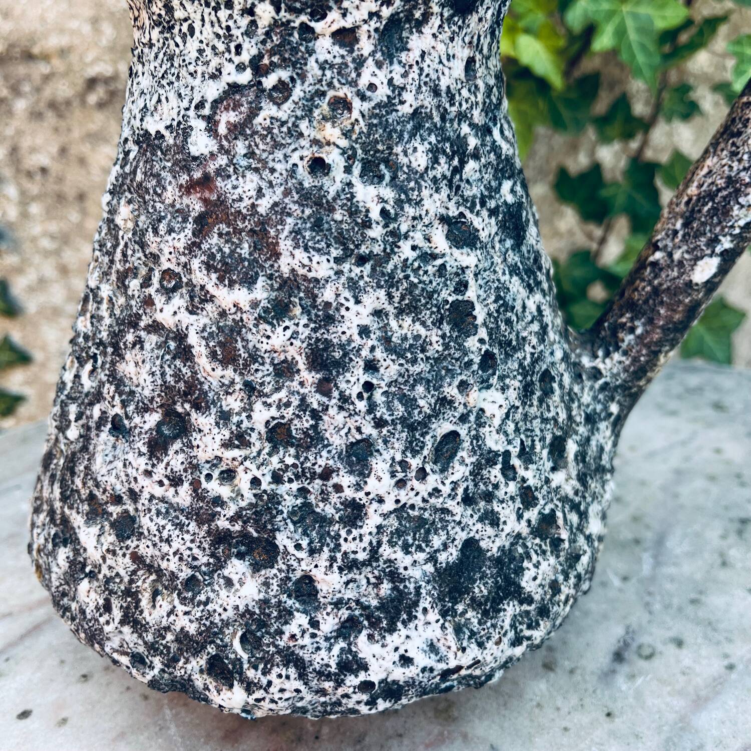 Vase fat lava par Alain Rufas Vallauris 1960’s