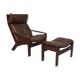 Westnofa armchair and ottoman, Norway 1960