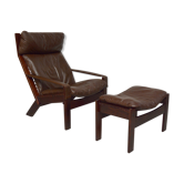 Westnofa armchair and ottoman, Norway 1960