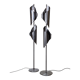 Pair of Space Age Stainless Steel Street Lights - 70s