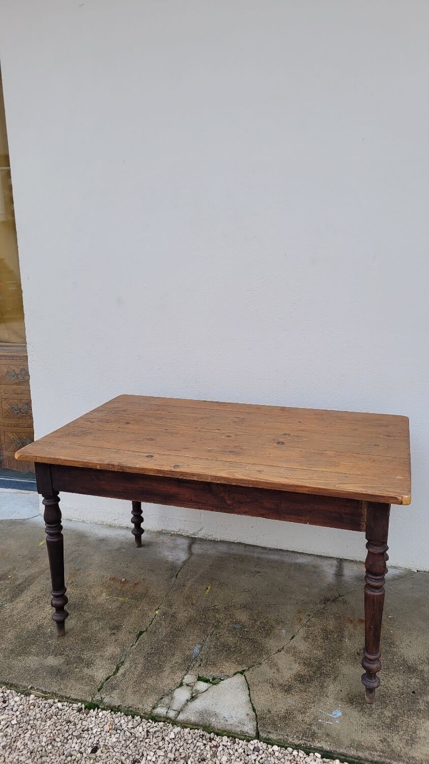 Antique Louis Philippe style farmhouse bistro table