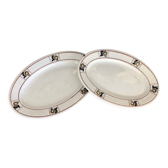 2 Terre de Fer Salins Charbonnier serving dishes