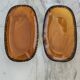 Duo of oval Gien earthenware dishes