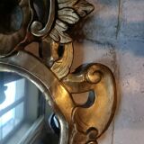 Pair of Italian gilded wood mirrors