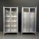 2x vintage italian medical display cabinets from profa - padua