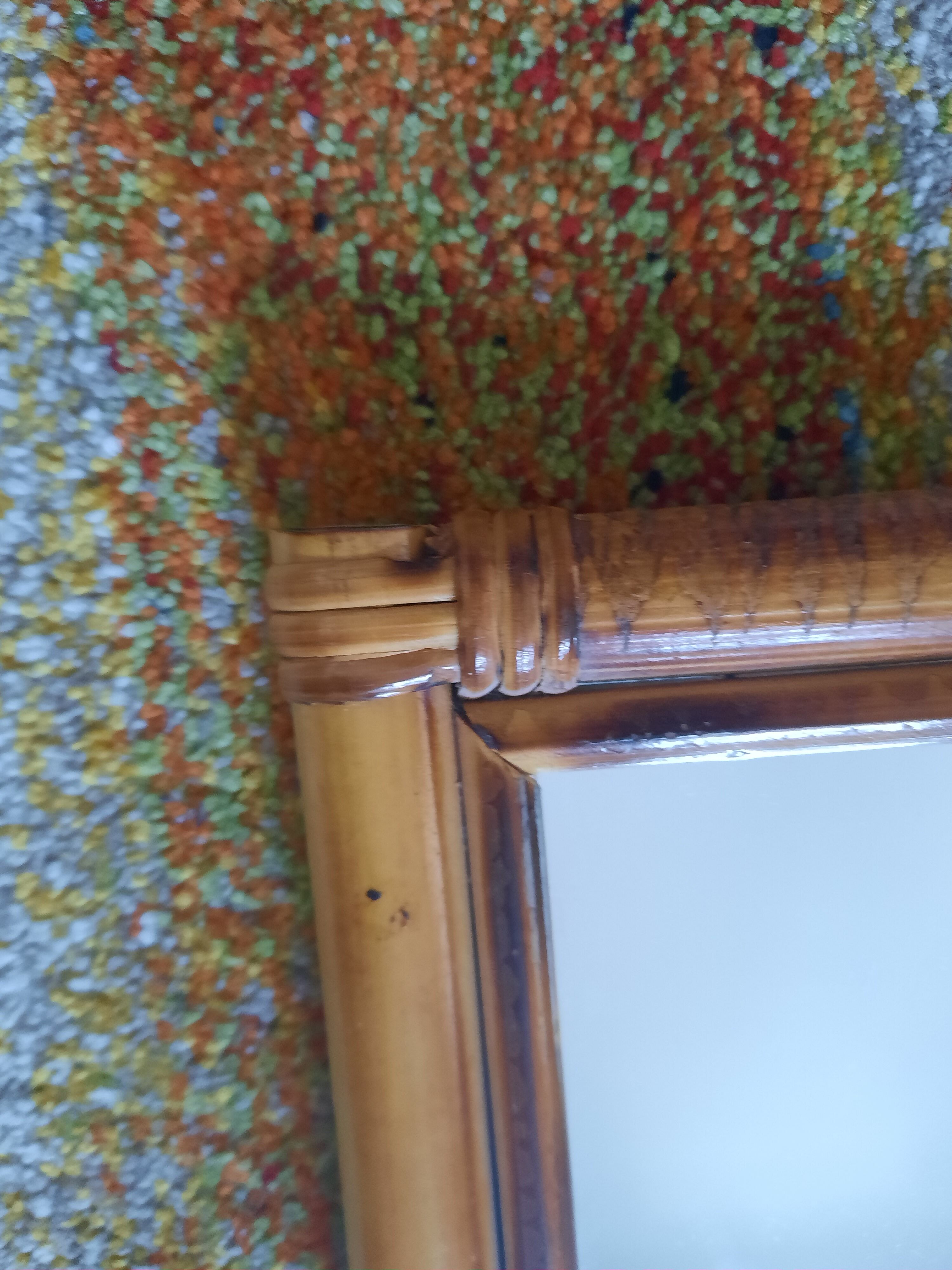 Bamboo mirror 28x40cm