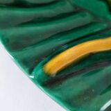 Vallauris ceramic tropical leaf tray, 1950s/1960s