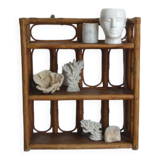 Rattan wall shelf