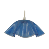 Suspension en verre bleu 1950