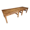 Antique table XXL work table pine dining table 100 x 316 cm