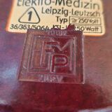 Elektro Medizin collection, rare bakelite desk table lamp Leipzig Leutzsch from GDR vintage