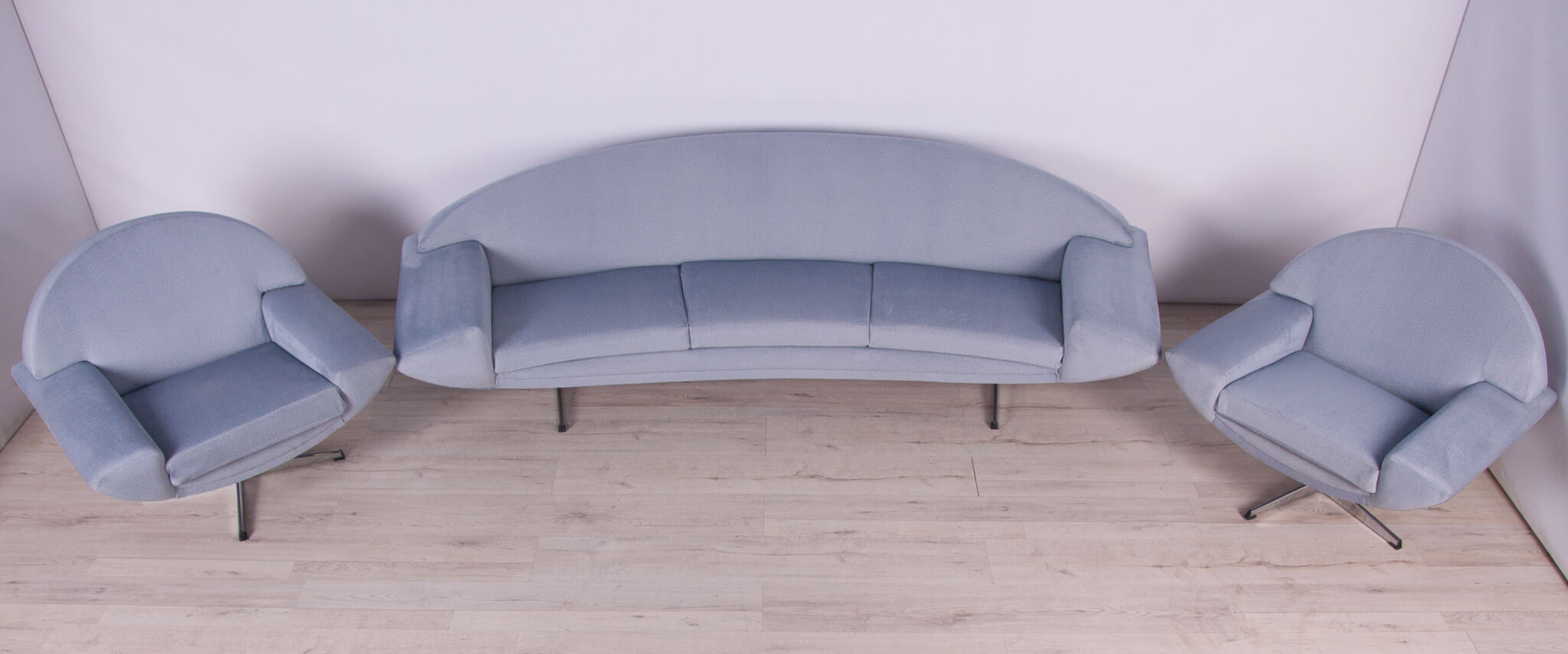 Swedish sofa and Two Armchairs Capri by Johannes Andersen for Trensum, 1960s