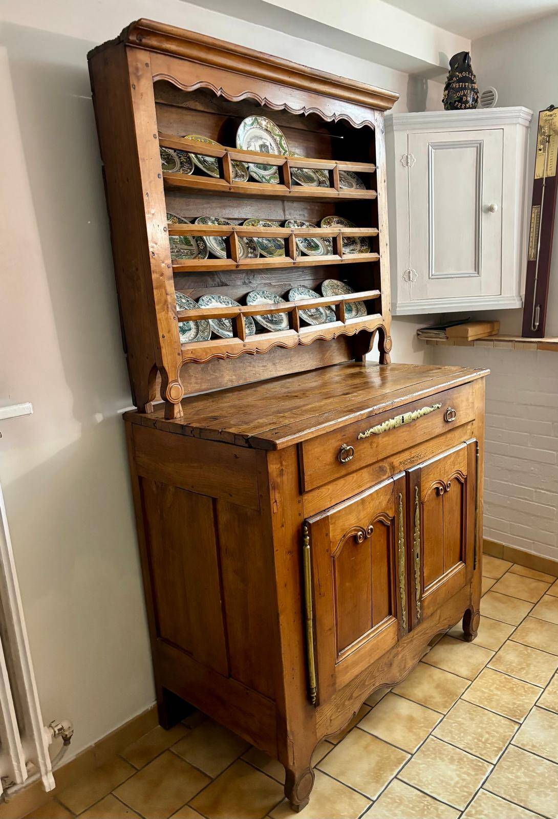Breton china cabinet