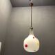 Italian Opaline Glass Pendant Light by De Mayo, 1970s