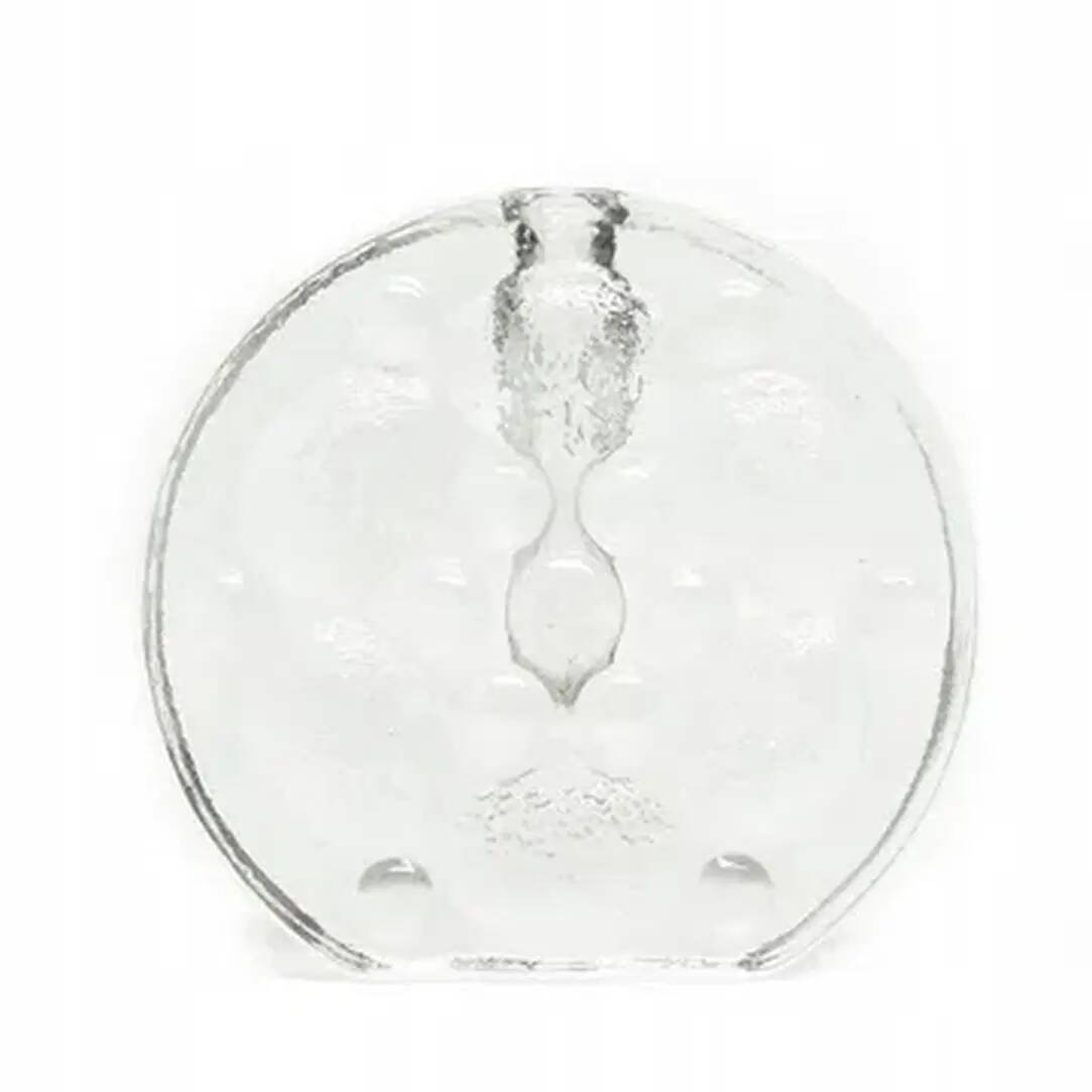 Mid-century modern vase, pressed glass, Huta Walter, Germany, 1970s