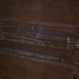 Vintage light bamboo mirror 107 x 79 cm