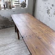 XXL trestle farm table 4m and its benches