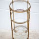 Brass service 3 floors, trolley with wheels