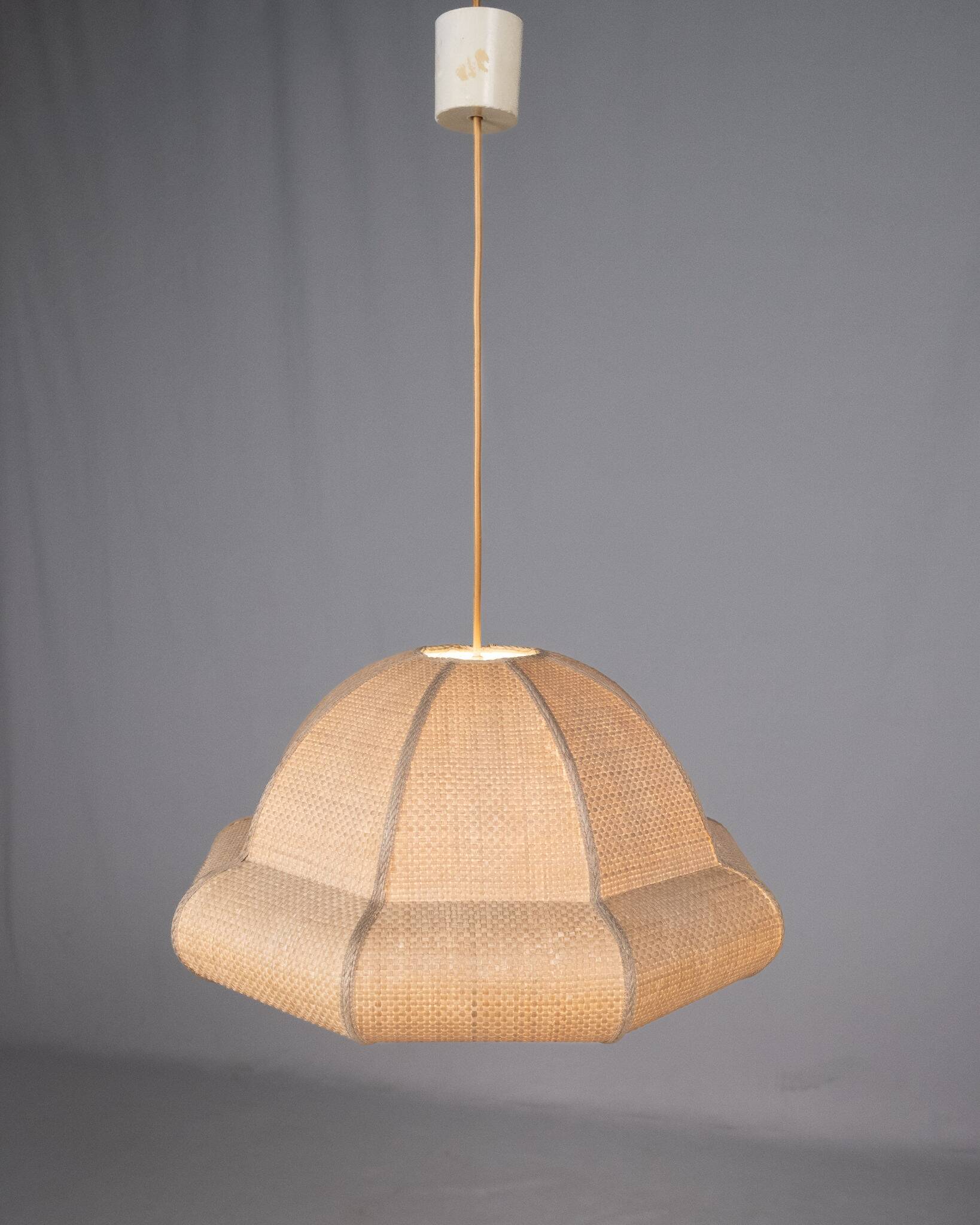 Suspension in natural raffia, France, 1960s