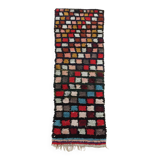 Vintage Moroccan Berber rug Azilal 2.82x0.90m