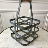 Antique zinc bottle holder