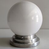 Glass/metal ceiling lamp