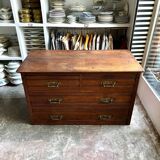 Commode anglaise Hobbs & Co 4 tiroirs en bois foncé