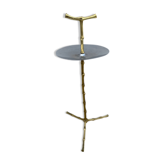 Table d'appoint, bambou en laiton