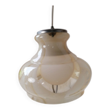 Vintage marbled Murano glass pendant light.