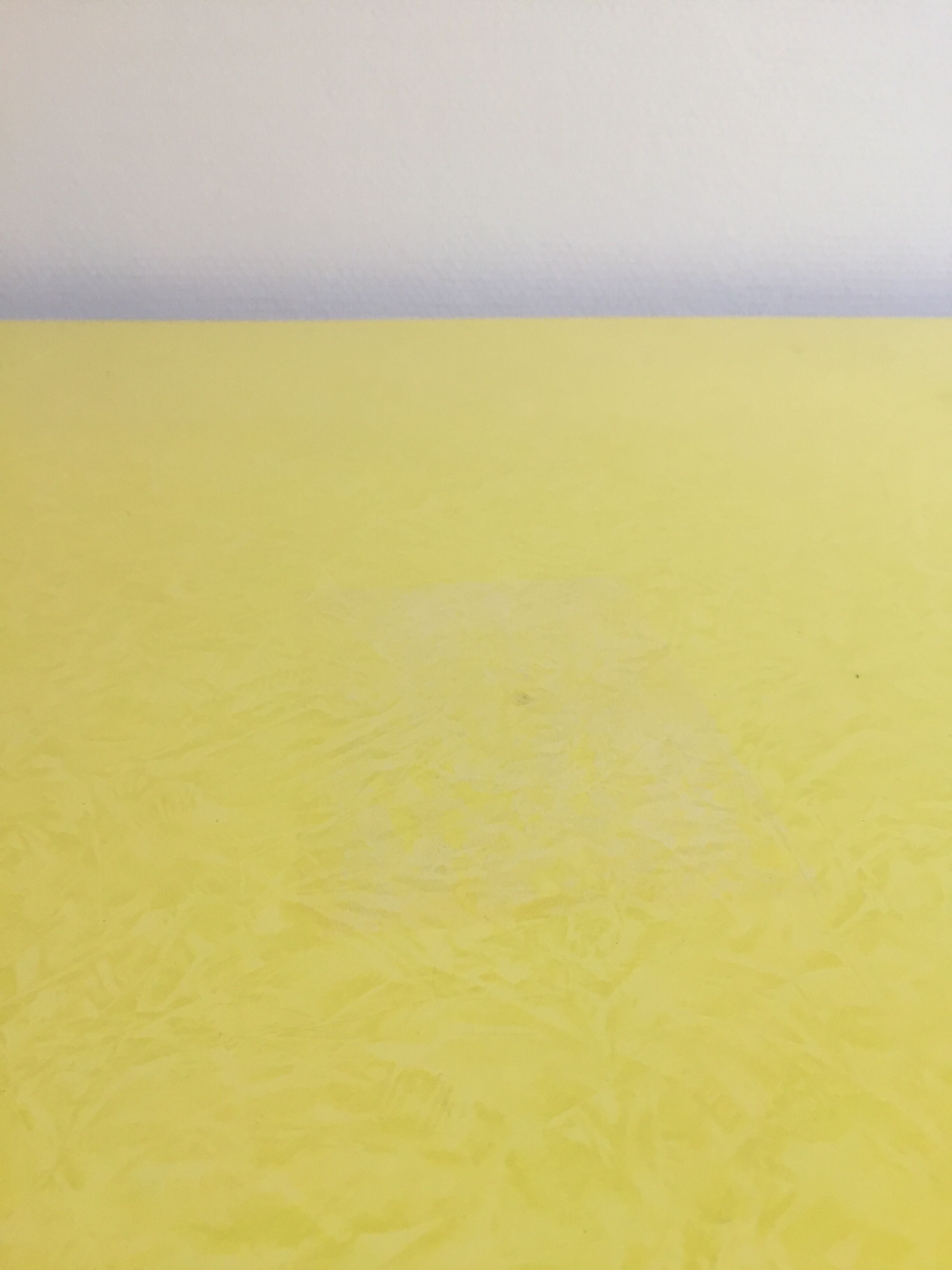 Yellow Formica kitchen table, 1960