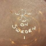 cendrier en glaçure de fourrure de lièvre de Rörstrand Suède, fabriqué par Gunnar Nylund