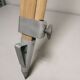 Raw / stripped wooden tripod, vintage industrial lamp base