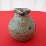 Sandstone pitcher signed Yvonne Seyve & Josiane chaudet
