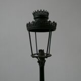Pair of Bronze French Table Lamps in the Form of Street Lanterns