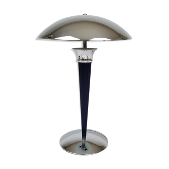 Lampe champignon chromée de style art déco