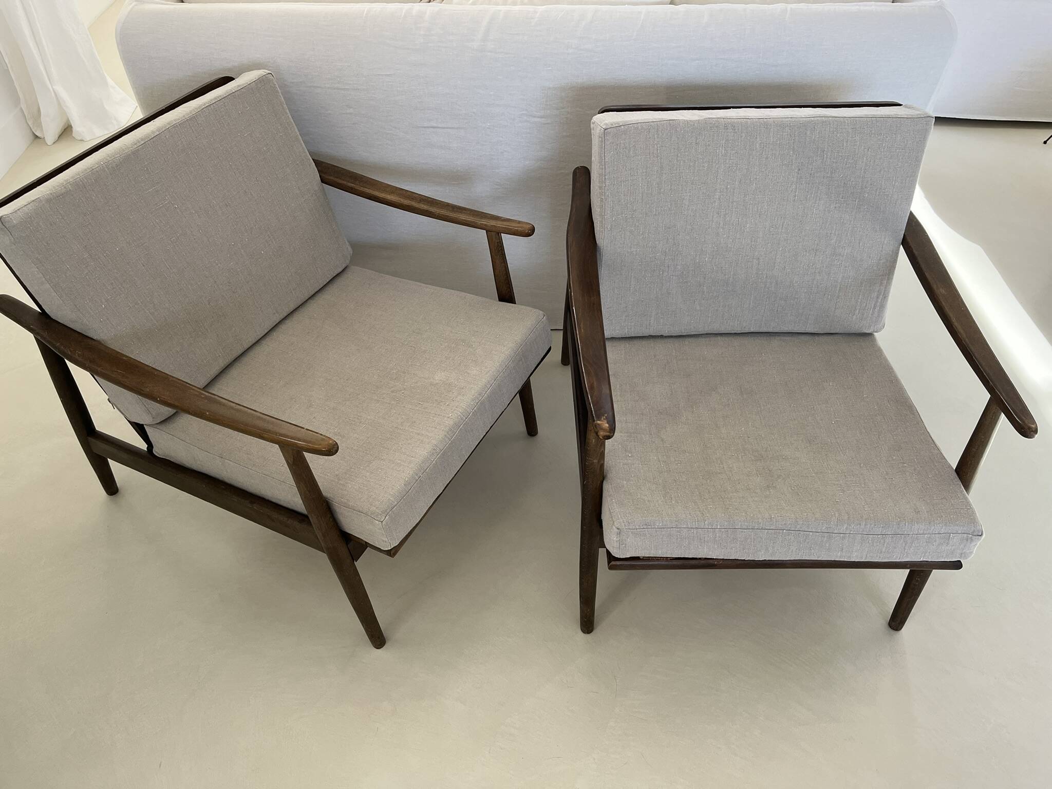 Pair of Scandinavian armchairs