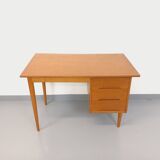 Vintage oak wood desk from the 60s
