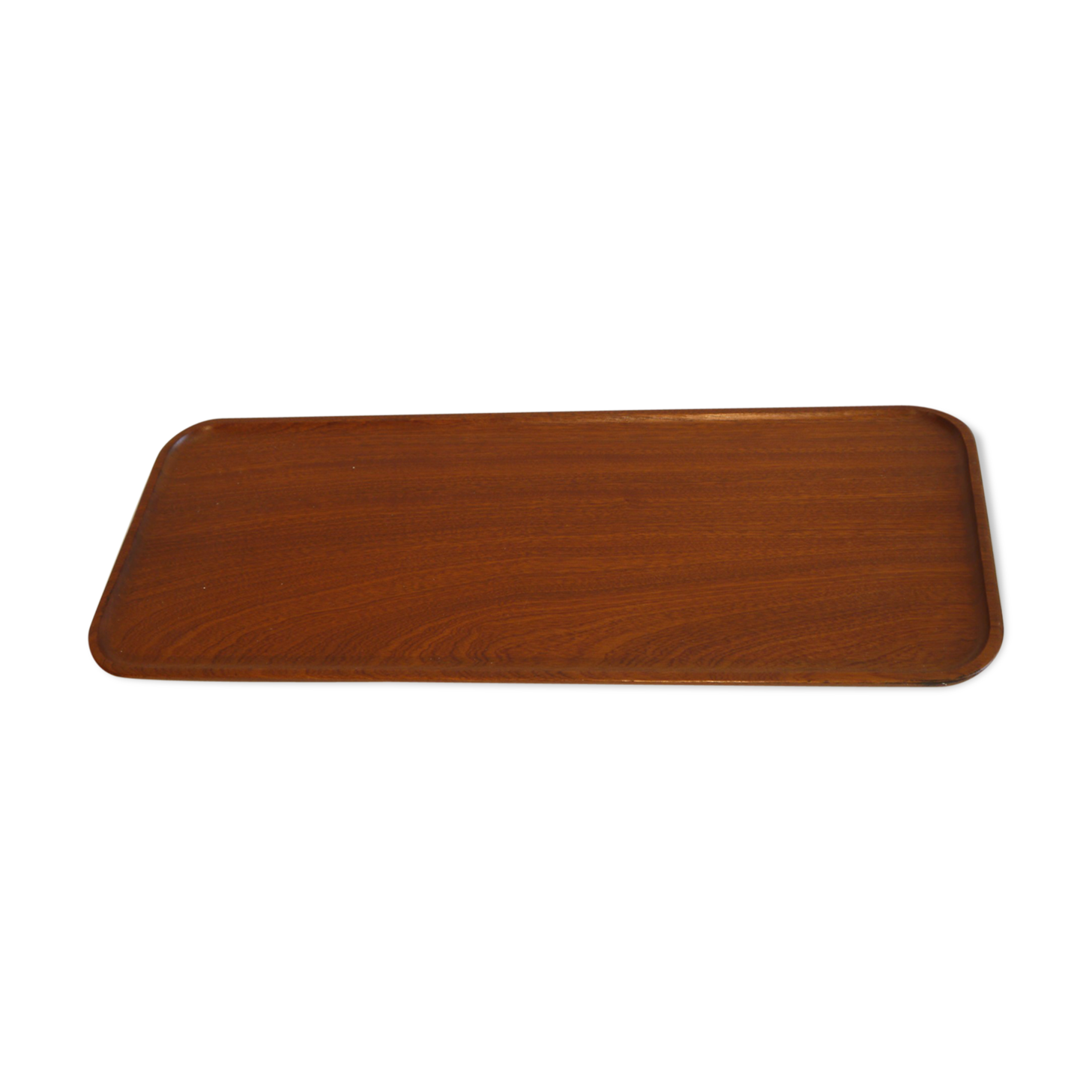 Scandinavian vintage 1960 mahogany tray