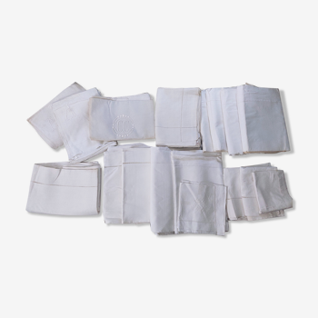 Set of antique linen sheets